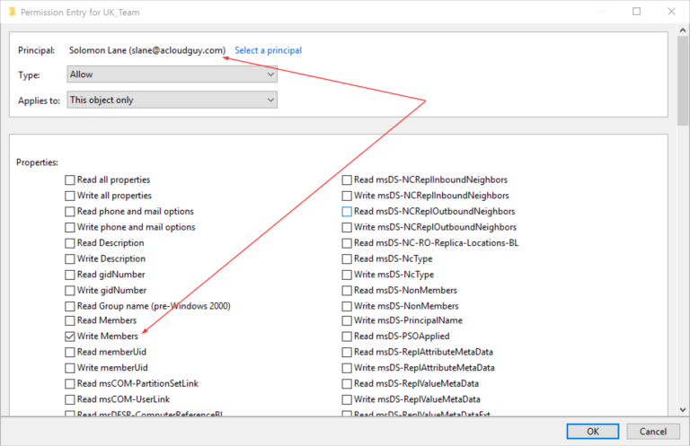 set adgroup manager can update membership list